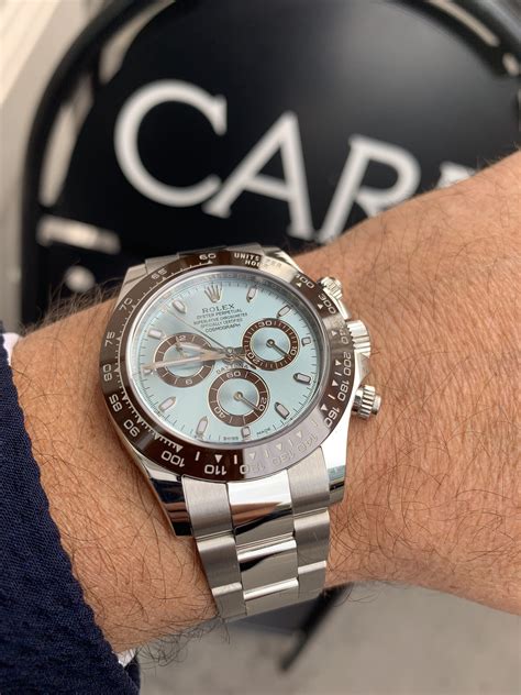 rolex daytona ice blue listenpreis|daytona rolex platinum price.